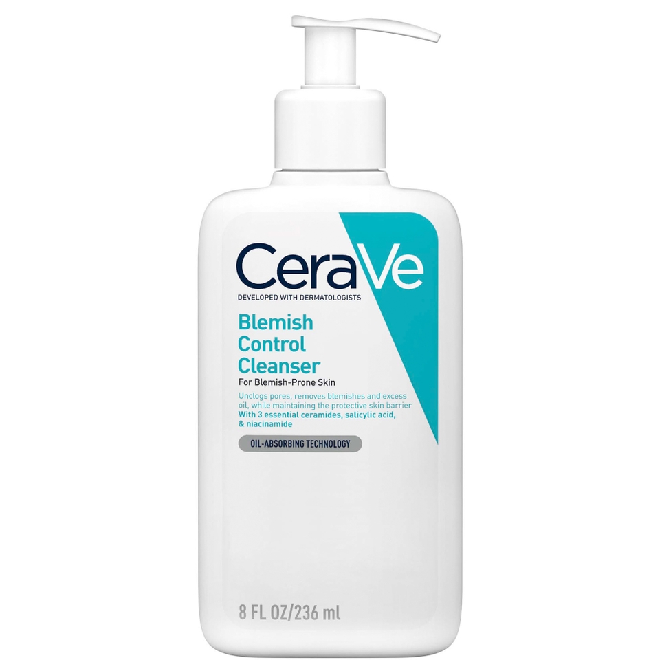 CeraVe Blemish Control Face Cleanser with 2% Salicylic Acid & Niacinamide for Blemish-Prone Skin 236ml