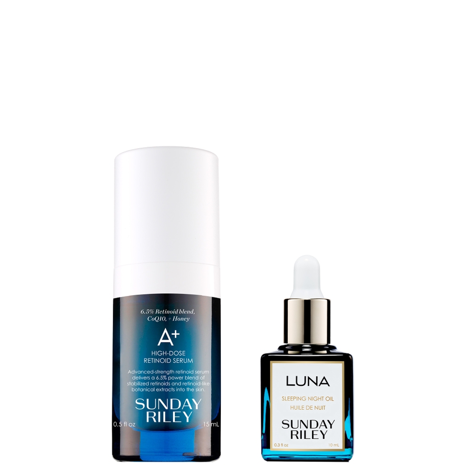 Sunday Riley A+ High Dose Retinol Serum and Luna Oil Travel Size Duo